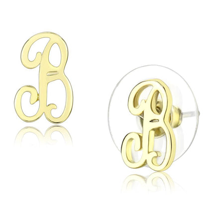 MALO4669 - Flash Gold Brass Earrings with No Stone
