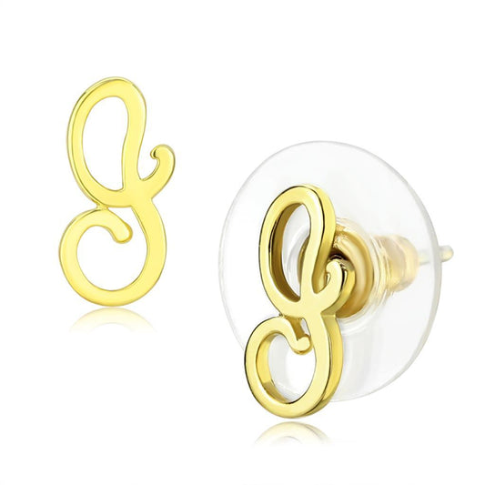 MALO4670 - Gold Brass Earrings with No Stone