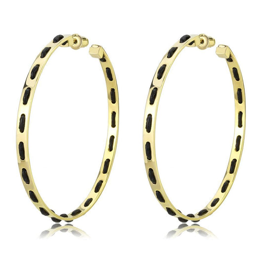MALO4678 - Gold Brass Earrings with No Stone