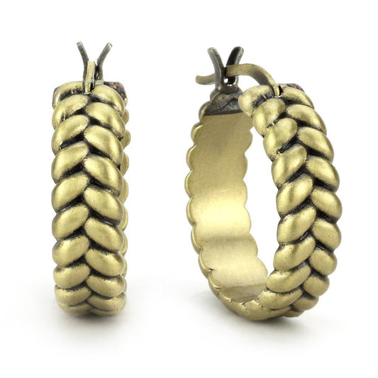 MALO4680 - Antique Copper Brass Earrings with No Stone