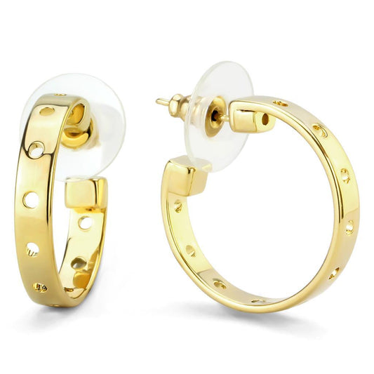 MALO4681 - Gold Brass Earrings with No Stone