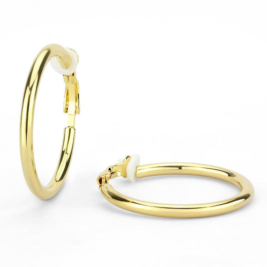 MALO4682 - Gold Brass Earrings with No Stone