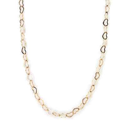 MALO4695 - Flash Rose Gold Brass Necklace with No Stone