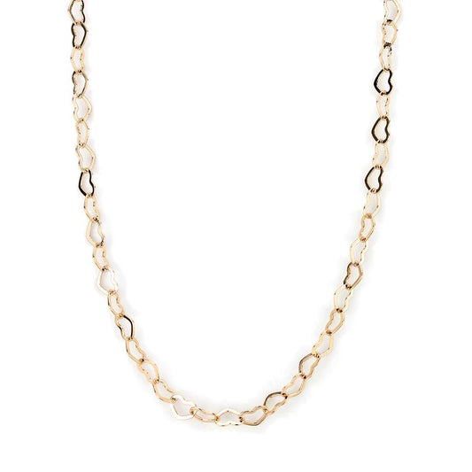 MALO4695 - Flash Rose Gold Brass Necklace with No Stone