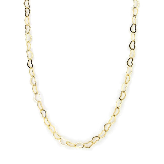MALO4696 Flash Gold Brass Necklace with No Stone in No Stone