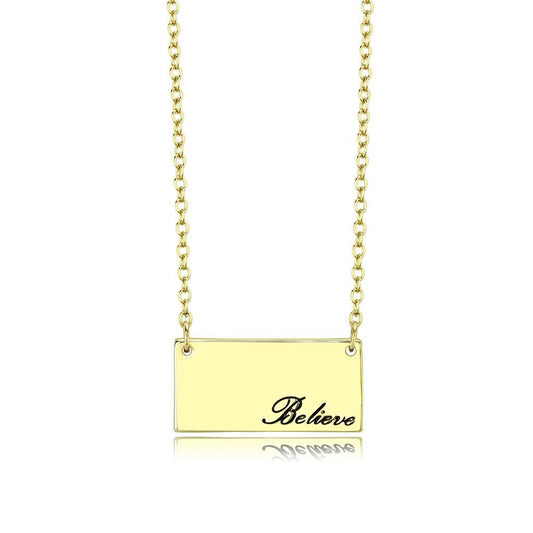 MALO4700 - Flash Gold Brass Necklace with Top Grade Crystal  in Clear