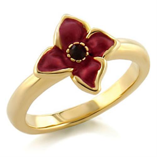 MALO474 - Gold White Metal Ring with Top Grade Crystal  in Siam