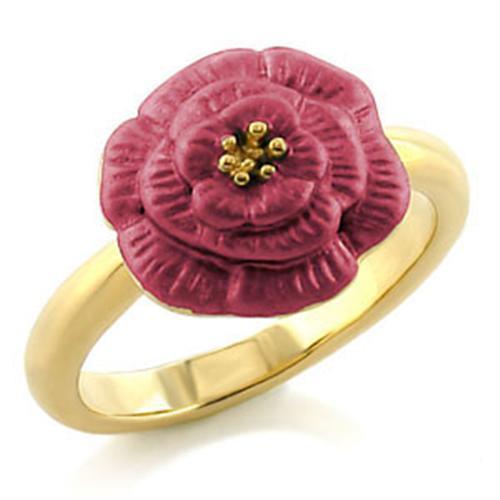MALO508 - Gold White Metal Ring with No Stone