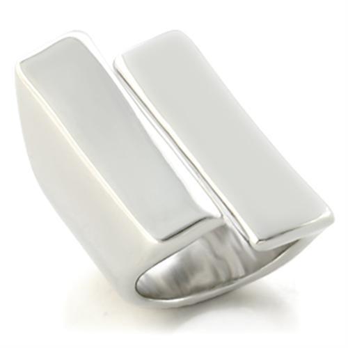 MALO654 - Rhodium Brass Ring with No Stone