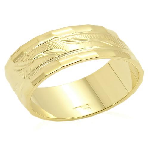 MALO983 - Gold Brass Ring with No Stone