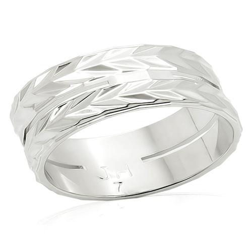 MALO984 - Imitation Rhodium Brass Ring with No Stone
