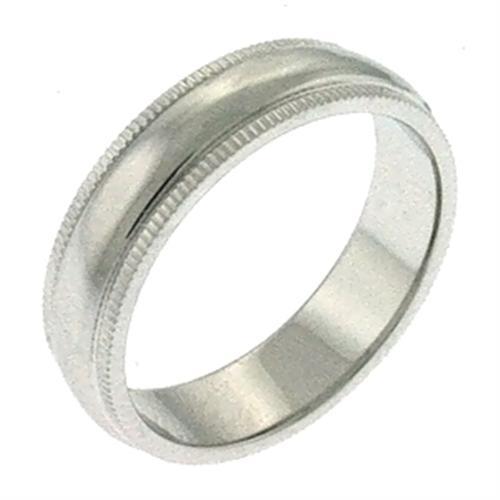 MALOA541 - Rhodium Brass Ring with No Stone