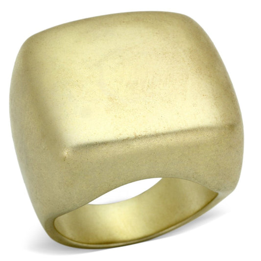 MALOA845 - Matte Rhodium Brass Ring with No Stone