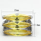 MALOA850 - Rhodium Brass Ring with AAA Grade CZ  in Topaz