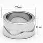MALOA853 - Rhodium Brass Ring with No Stone