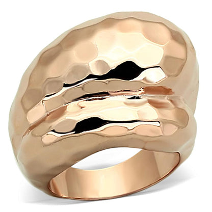 MALOA901 - Rose Gold Brass Ring with No Stone