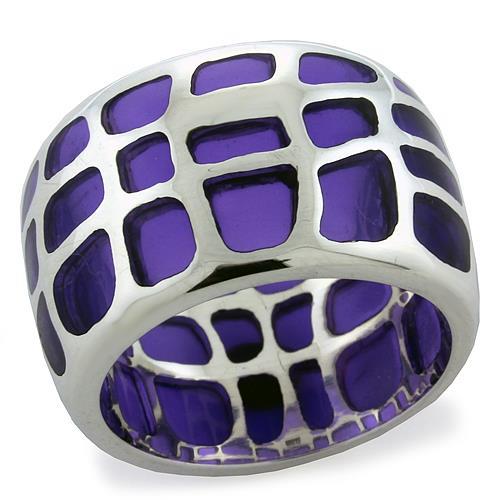 MALOAS1076 - High-Polished 925 Sterling Silver Ring with No Stone