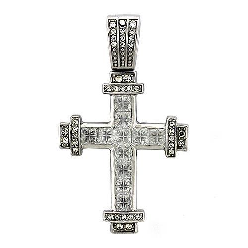 MALOAS1326  925 Sterling Silver Pendant with AAA Grade CZ in