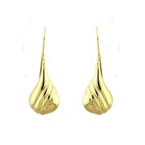 MALOAS1335 - Gold 925 Sterling Silver Earrings with No Stone
