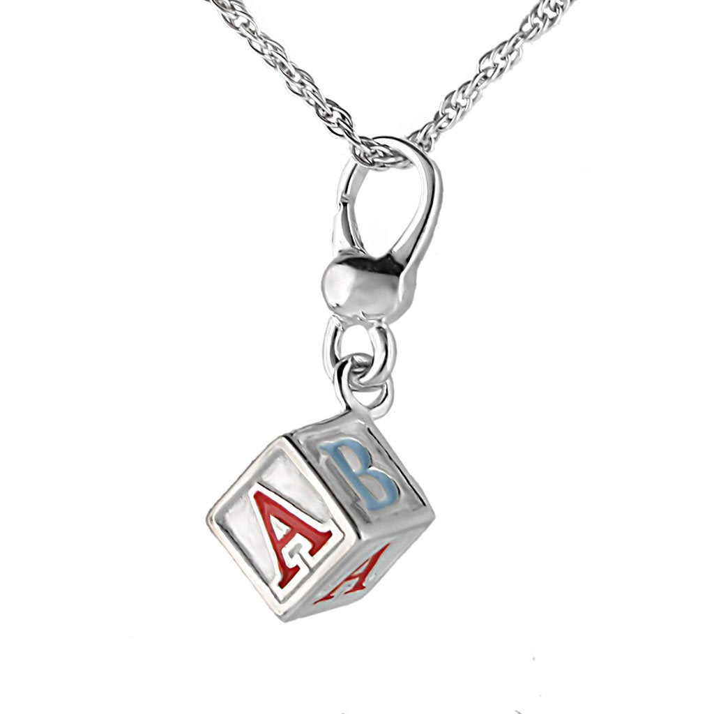 MALOS424 - Silver 925 Sterling Silver Chain Pendant with No Stone