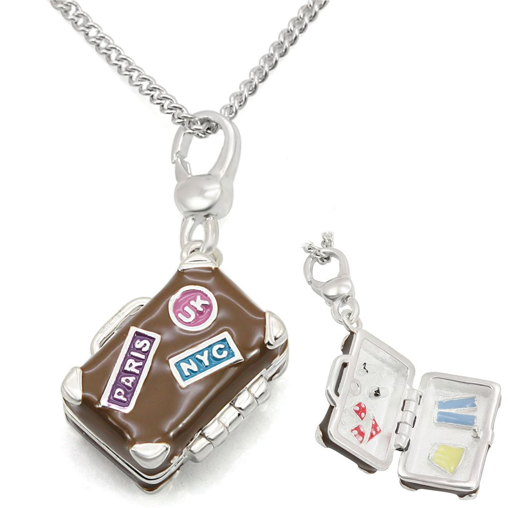 MALOS426 - Silver 925 Sterling Silver Chain Pendant with No Stone