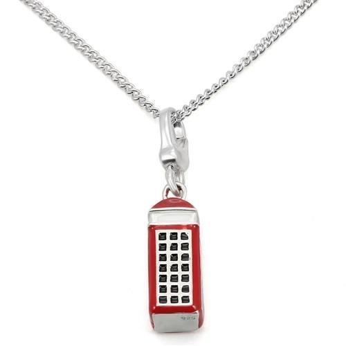 MALOS440 - Silver 925 Sterling Silver Chain Pendant with No Stone