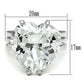 MALOS543 - Silver 925 Sterling Silver Ring with AAA Grade CZ  in Clear