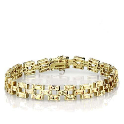 MALOS601 - Gold 925 Sterling Silver Bracelet with AAA Grade CZ  in Champagne