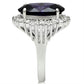 MASS001 - Silver 925 Sterling Silver Ring with AAA Grade CZ  in Amethyst