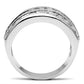 MASS022 - Silver 925 Sterling Silver Ring with AAA Grade CZ  in Clear