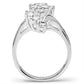 MASS033 - Silver 925 Sterling Silver Ring with AAA Grade CZ  in Clear