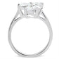 MASS055 - Silver 925 Sterling Silver Ring with AAA Grade CZ  in Clear