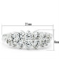 MASS056 - Silver 925 Sterling Silver Ring with AAA Grade CZ  in Clear