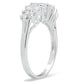 MASS056 - Silver 925 Sterling Silver Ring with AAA Grade CZ  in Clear