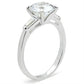 MASS061 - Silver 925 Sterling Silver Ring with AAA Grade CZ  in Clear