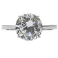 MATK013 - High polished (no plating) Stainless Steel Ring with AAA Grade CZ  in Clear