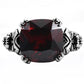 MATK018 - High polished (no plating) Stainless Steel Ring with AAA Grade CZ  in Garnet