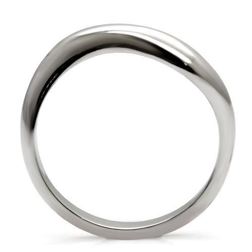 MATK031 - High polished (no plating) Stainless Steel Ring with No Stone