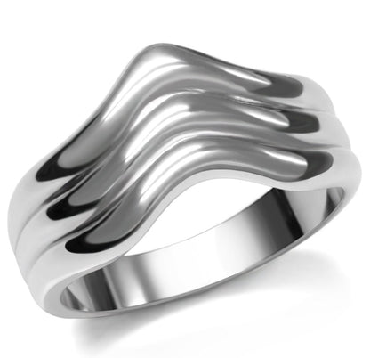 MATK032 - High polished (no plating) Stainless Steel Ring with No Stone