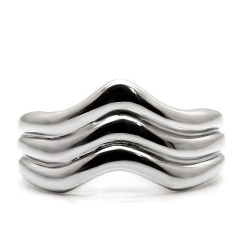 MATK032 - High polished (no plating) Stainless Steel Ring with No Stone