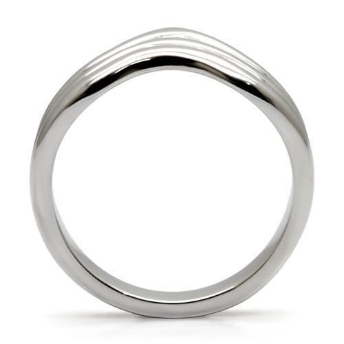 MATK032 - High polished (no plating) Stainless Steel Ring with No Stone