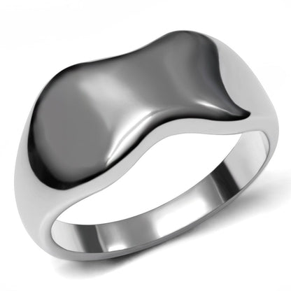MATK033 - High polished (no plating) Stainless Steel Ring with No Stone