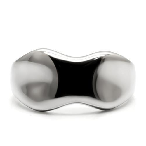 MATK033 - High polished (no plating) Stainless Steel Ring with No Stone