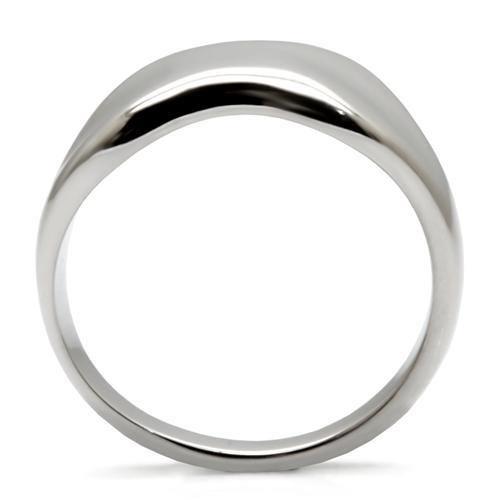 MATK033 - High polished (no plating) Stainless Steel Ring with No Stone