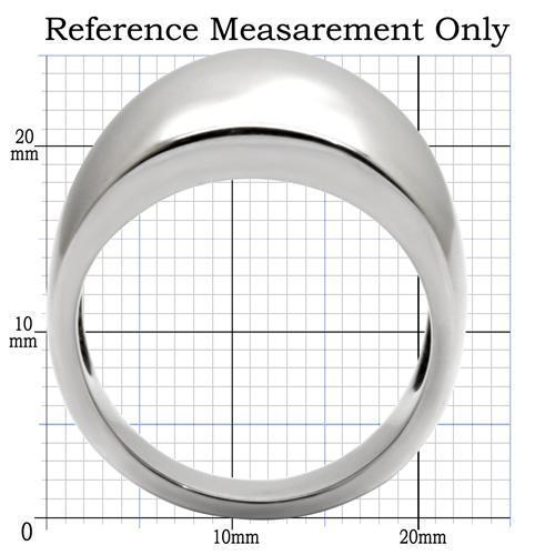 MATK034 - High polished (no plating) Stainless Steel Ring with No Stone