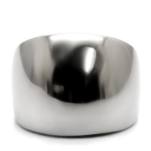 MATK034 - High polished (no plating) Stainless Steel Ring with No Stone