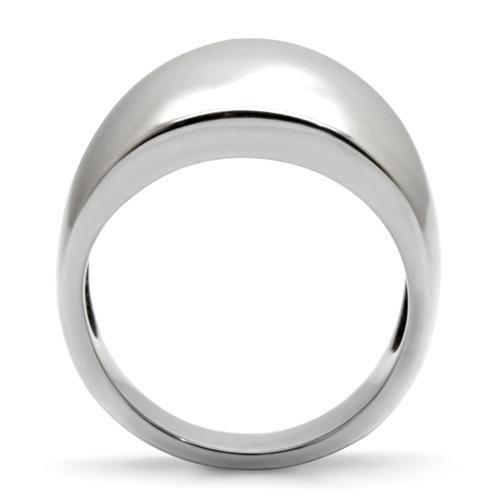 MATK034 - High polished (no plating) Stainless Steel Ring with No Stone