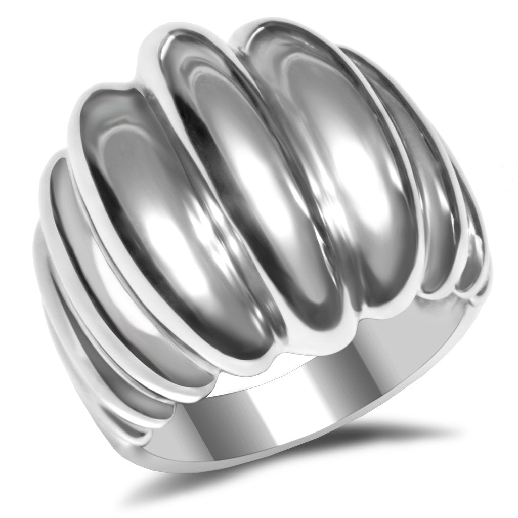 MATK035 - High polished (no plating) Stainless Steel Ring with No Stone
