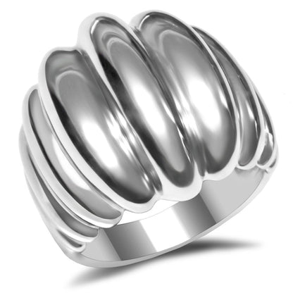 MATK035 - High polished (no plating) Stainless Steel Ring with No Stone