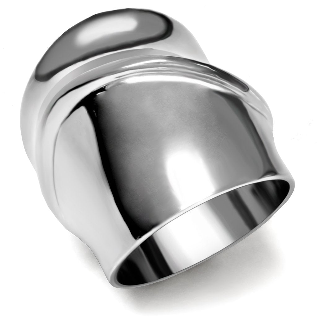 MATK036 - High polished (no plating) Stainless Steel Ring with No Stone